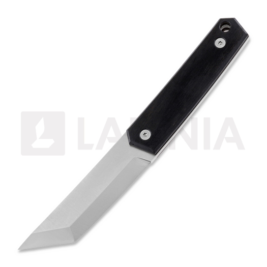 Nóż Brisa Kwaiken 90 M390 Scandi, ebony, cognac sheath