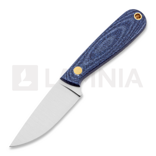 Brisa Necker 70 kaulaveitsi, Flat, blue jeans micarta, kydex