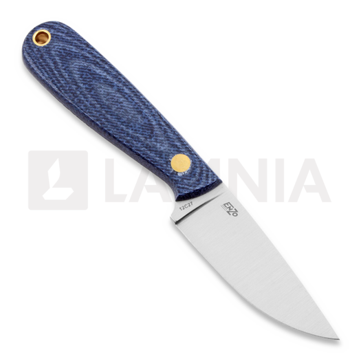 Brisa Necker 70 kaulaveitsi, Flat, blue jeans micarta, kydex