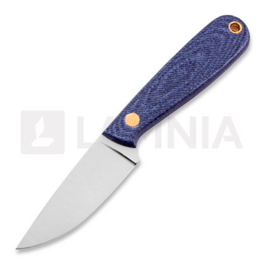 Шийний ніж Brisa Necker 70, Flat, blue jeans micarta, leather