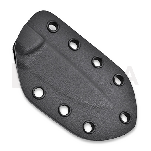 Brisa Necker 70 kaulaveitsi, Flat, red micarta, kydex