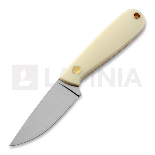 Faca de pescoço Brisa Necker 70 Full Flat, ivory micarta, kydex