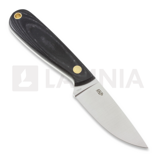 Brisa Necker 70 Full Flat Kydex kaulaveitsi, musta