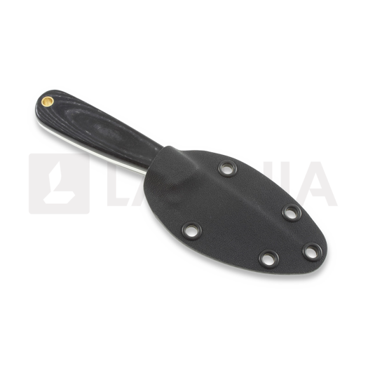 Brisa Necker 70 Full Flat Kydex kaulaveitsi, musta
