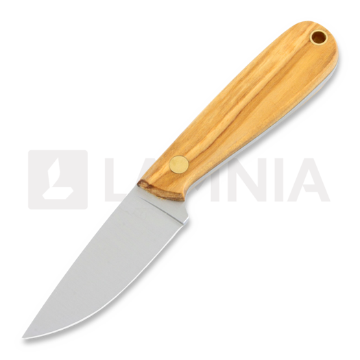 Brisa Necker 70 Full Flat neck knife, Olive