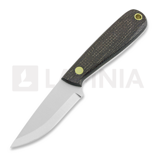 Brisa Necker 70 Scandi סכין צוואר, bison micarta