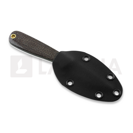 Brisa Necker 70 Scandi peilis, kabinamas ant kaklo, bison micarta