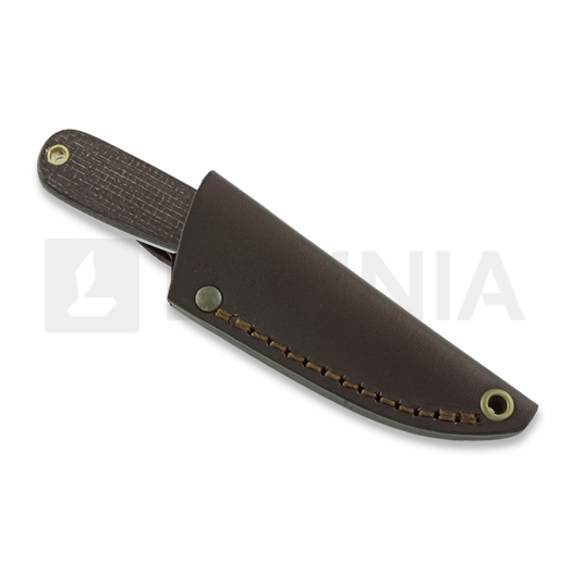 Brisa Necker 70 Scandi peilis, kabinamas ant kaklo, bison micarta