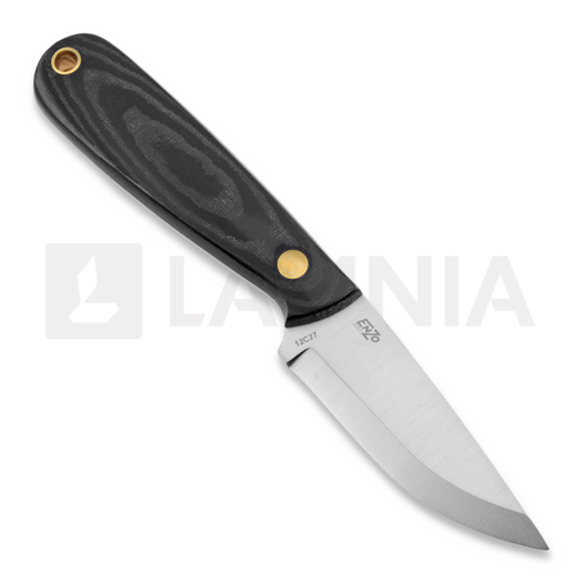 Brisa Necker 70 Scandi kaulaveitsi, black micarta, kydex
