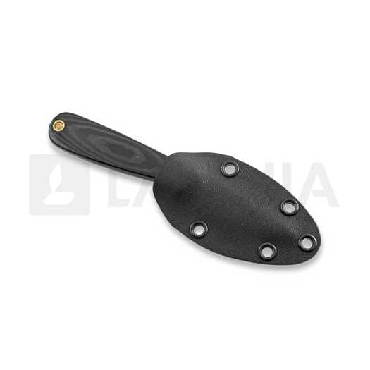 Brisa Necker 70 Scandi kaulaveitsi, black micarta, kydex