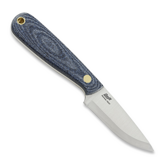 Brisa Necker 70, Scandi, blue jeans micarta, kydex