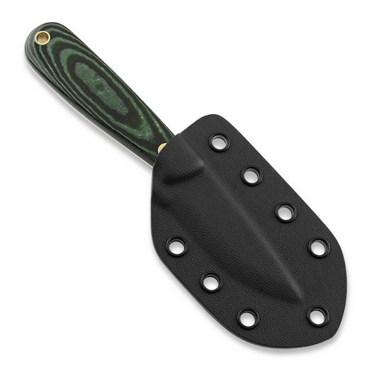 Brisa Necker 70 Scandi, green micarta, kydex