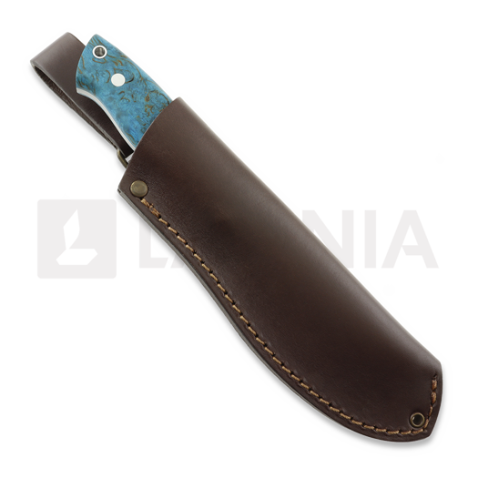 Coltello Brisa Nessmuk 125, blue stabiloitu visakoivu