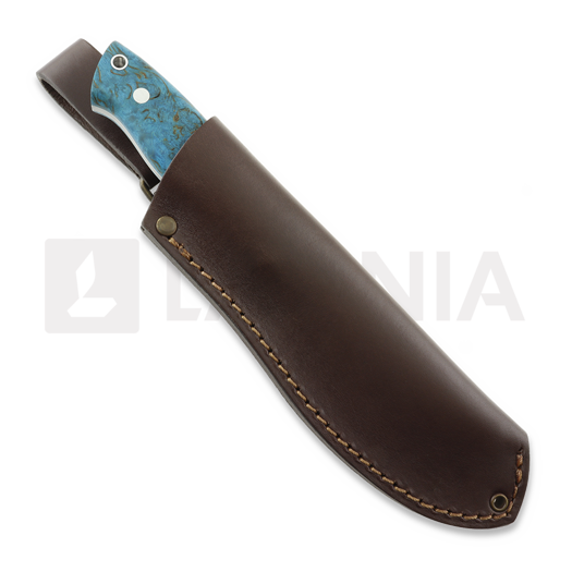 Coltello Brisa Nessmuk 125, blue stabiloitu visakoivu