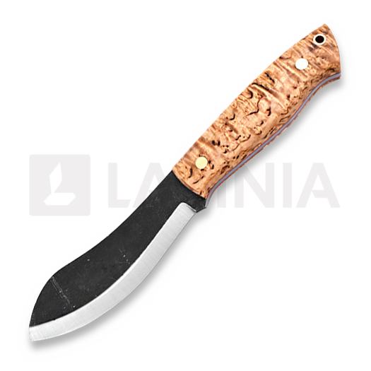 Nôž Brisa Nessmuk 125, left, stabilized curly birch