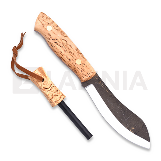 Brisa Nessmuk 125 puukko, stabiloitu visakoivu, tulus