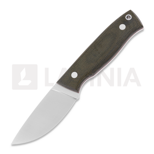 Brisa Skinner 90 Elmax Flat hunting knife, green micarta