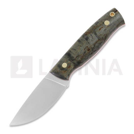 Lovecký nôž Brisa Skinner 90 Elmax Flat, stabilized curly birch