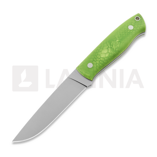 Brisa Trapper 115 Elmax Flat knife, Green Mamba