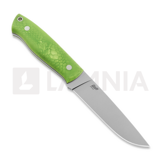 Brisa Trapper 115 Elmax Flat peilis, Green Mamba