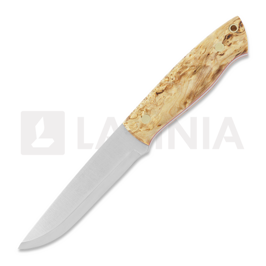 Couteau Brisa Trapper 115, Elmax Scandi, curly birch, firesteel