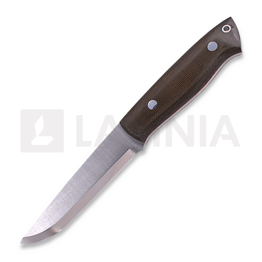 Brisa Trapper 115 Elmax Scandi peilis, Green Micarta