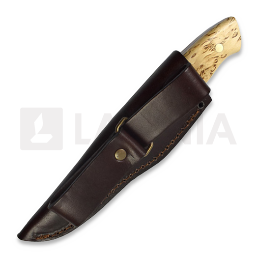 Brisa Trapper 95 kniv, Elmax flat, curly birch