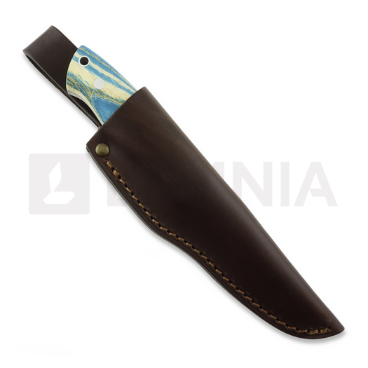 Brisa Trapper 95 knife, Elmax, flat, stab.pagoda, blue