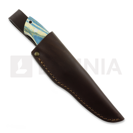 Brisa Trapper 95 knife, Elmax, flat, stab.pagoda, blue