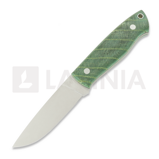 Brisa Trapper 95 ナイフ, Elmax, flat, stab.pagoda, green-black