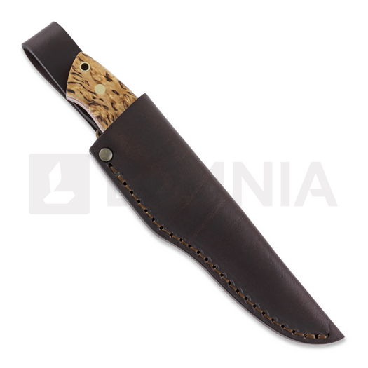 Brisa Trapper 95 puukko, Elmax Scandi, curly birch