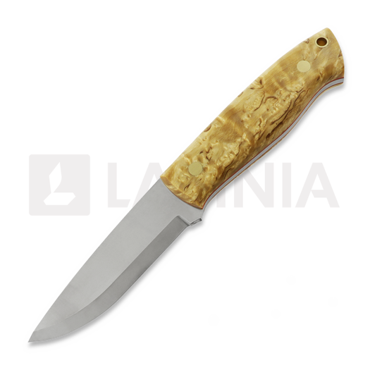 Brisa Trapper 95 puukko, Elmax Scandi, curly birch, firesteel