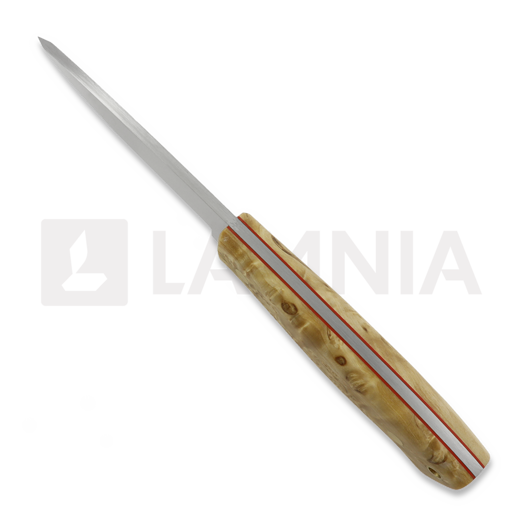 Brisa Trapper 95 ナイフ, Elmax Scandi, curly birch, firesteel