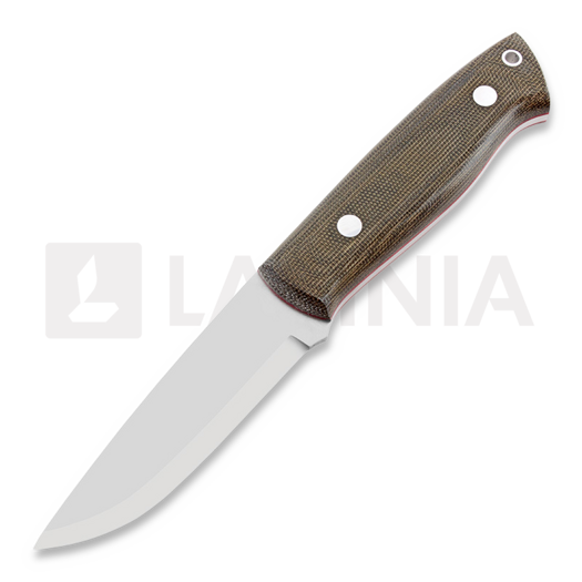 Couteau Brisa Trapper 95, Elmax, Scandi, firesteel, vert