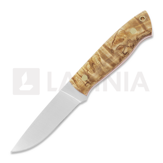 Brisa Trapper 95 칼, N690 Flat, curly birch