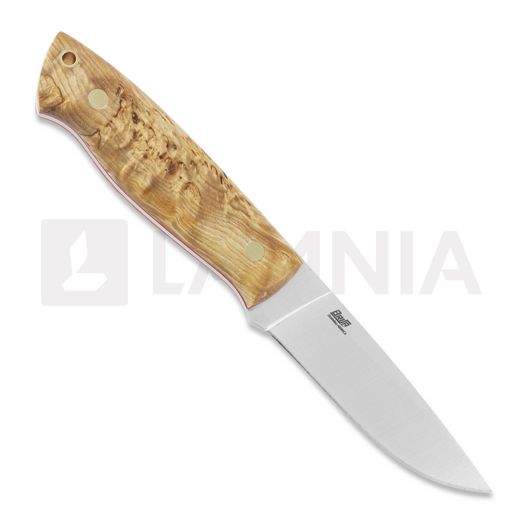 Brisa Trapper 95 peilis, N690 Flat, curly birch