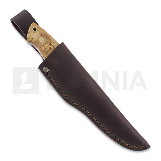 Brisa Trapper 95 kniv, N690 Flat, curly birch