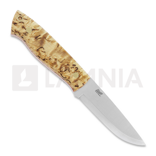 Brisa Trapper 95 kniv, N690 Scandi, curly birch