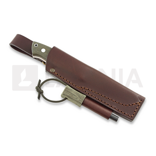 Brisa Trapper 95 peilis, N690Co, Flat, firesteel