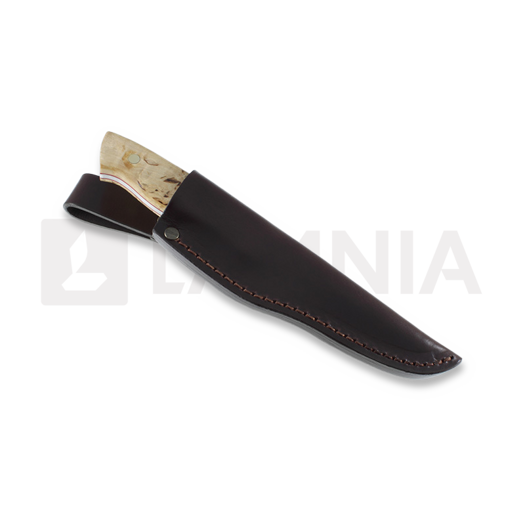 Brisa Trapper 95 jagtkniv, O-1 Scandi, curly birch