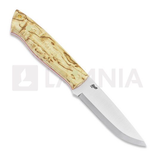 Brisa Trapper 95 peilis, O-1 Scandi, curly birch, left