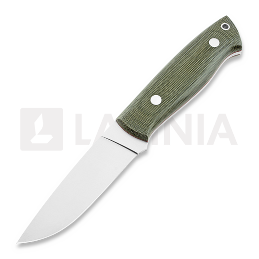 Brisa Trapper 95 Messer, O1 Flat, firesteel, grün