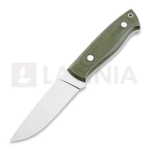 มีด Brisa Trapper 95, O1 Flat, firesteel, เขียว