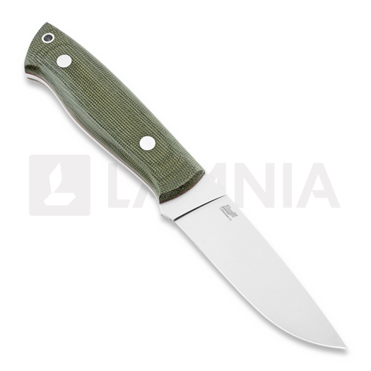 Brisa Trapper 95 peilis, O1 Flat, firesteel, žalia