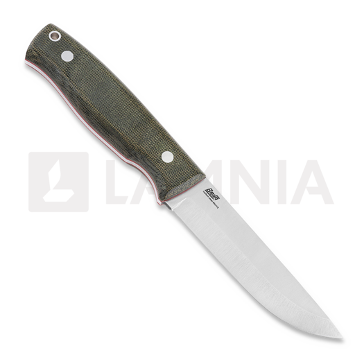 Brisa Trooper 115, scandi, green micarta, firesteel