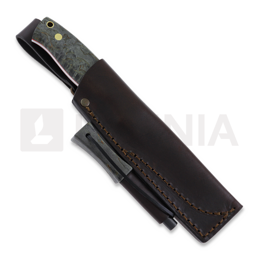 Coltello Brisa Trooper 95, scandi, stab. curly birch, firesteel