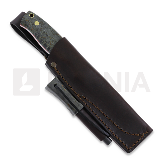 Brisa Trooper 95 peilis, scandi, stab. curly birch, firesteel