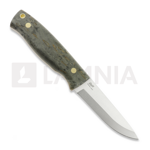 Couteau Brisa Trooper 95, scandi, stab. curly birch, firesteel holder sheath