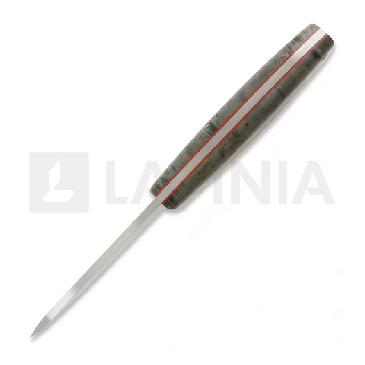 Couteau Brisa Trooper 95, scandi, stab. curly birch, firesteel holder sheath