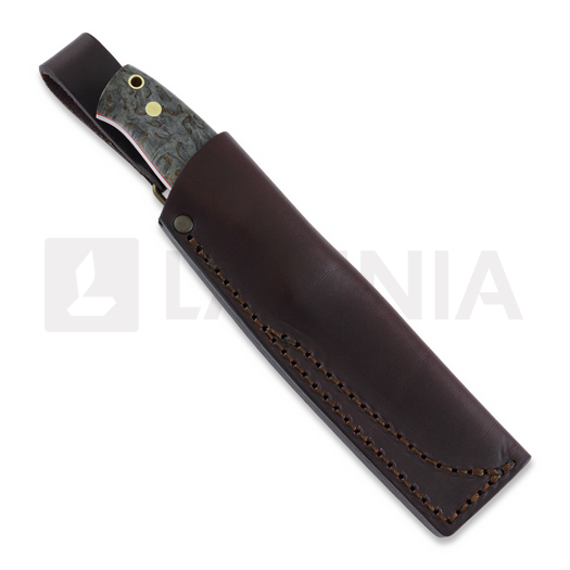Brisa Trooper 95 kniv, scandi, stabilized curly birch